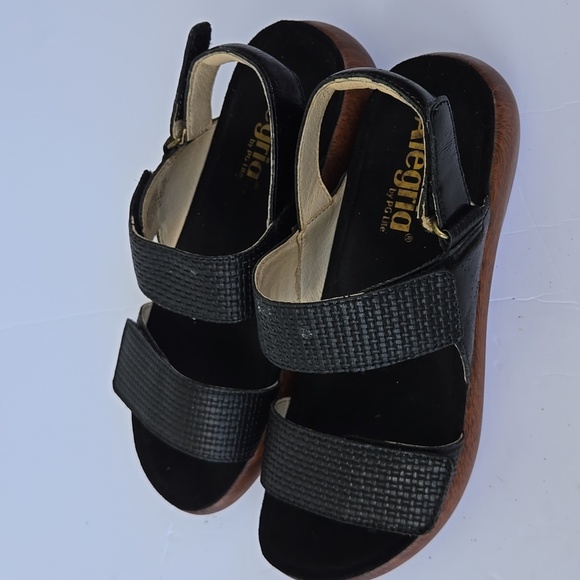 Alegria Bailee Woven Noir Sandal Slip Resistant Summer Shoes Size 38 - Picture 5 of 10